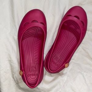 Pink Crocs Women's Jayna Slingback Flat